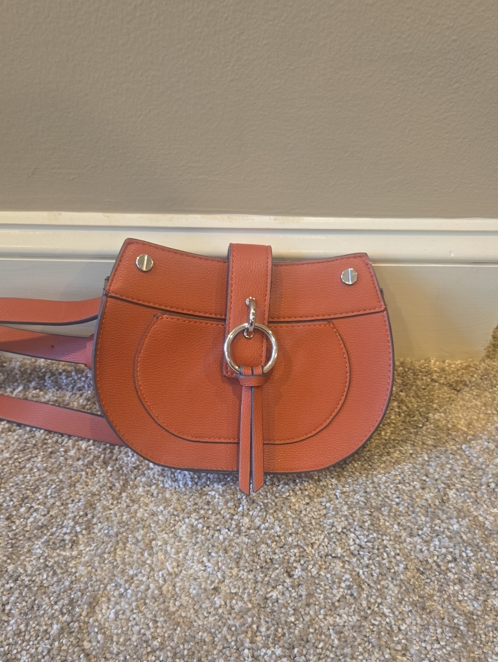 Danielle Nicke Burnt Orange Belt Bag with Ring Detail